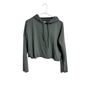 Aerie Cropped Hoodie Hunter Green Women's Size Small